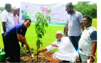 Plantation of trees in police lines on Sheikh Hasina’s birthday