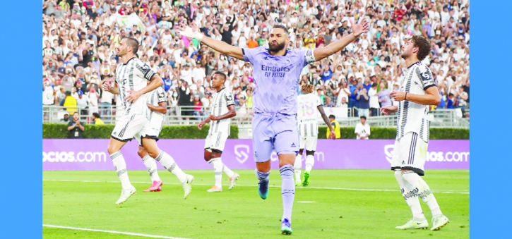 Benzema, Asensio on target as Real down Juventus 2-0 in friendly