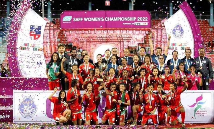 Bangladesh girls win Saff football championship Bangladesh girls win Saff football championship