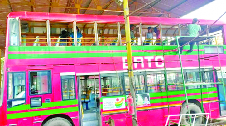 Open-deck bus preparation underway to welcome