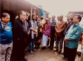 দীপু চন্দ্র দাসের পরিবারের পাশে  দাঁড়ালো বাংলাদেশ ব্রাহ্মণ সংসদ