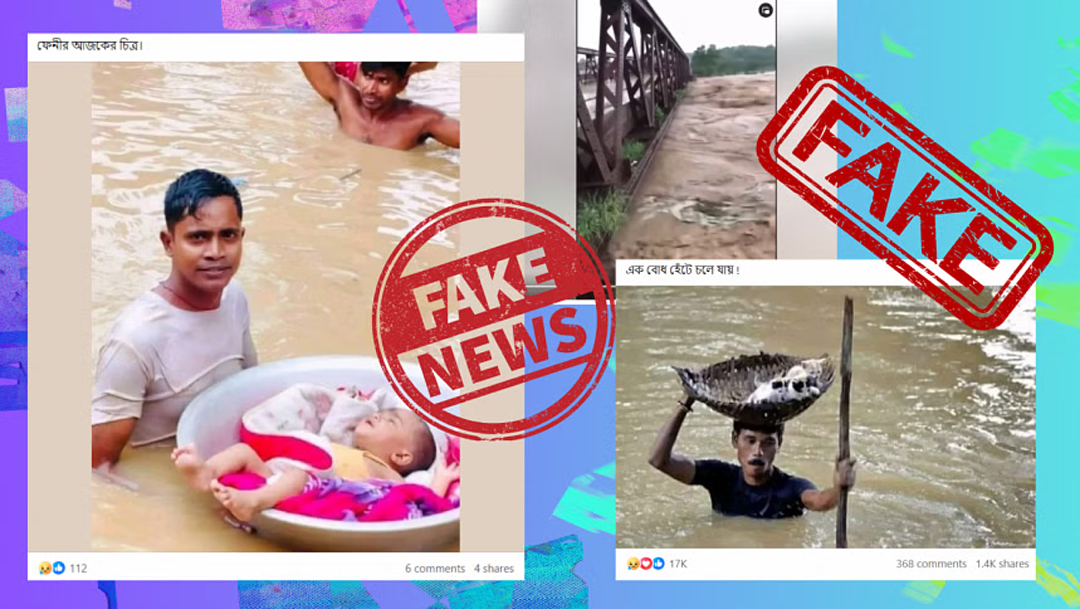Flood-related fake news spreading on Facebook