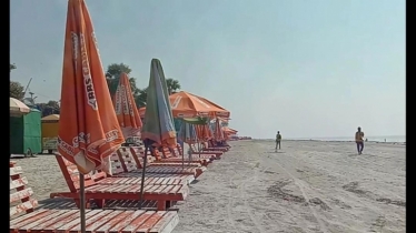 Kuakata sea beach empty due to ongoing blockade
