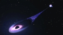 Runaway supermassive black hole hurtling through space