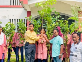 Chhatra Dal Launches Tree Plantation Program in Nilphamari: Saplings Distributed Among Students