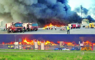 37 firefighting units battle fire at Dhaka airport cargo zone