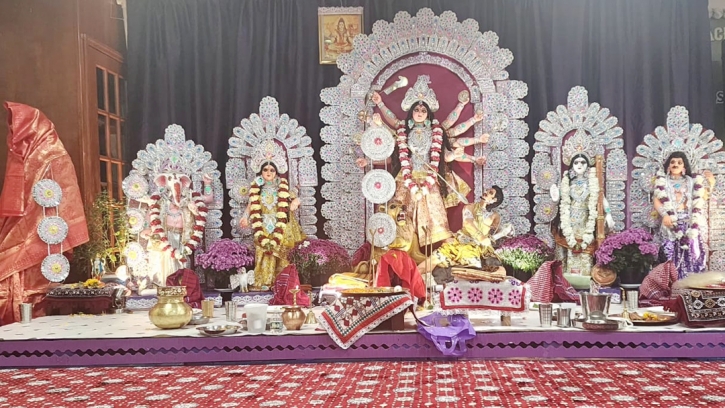 Durga Puja being celebrated in NY Durga Puja being celebrated in NY