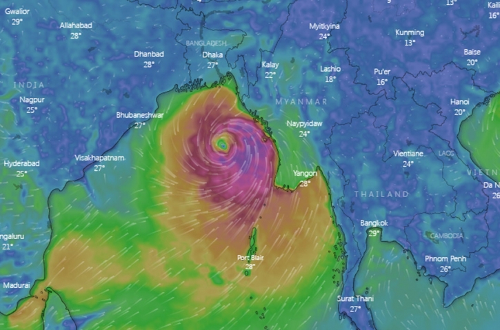 Cyclone Mocha starts crossing Cox’s Bazar with speed of up to 215 kmph: BMD Cyclone Mocha starts crossing Cox’s Bazar with speed of up to 215 kmph: BMD