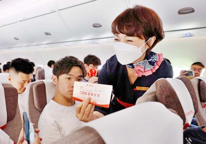 China’s first passenger jet in commercial operation China’s first passenger jet in commercial operation