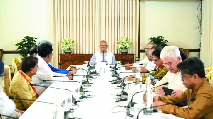 Political parties push for election roadmap as Yunus urges unity