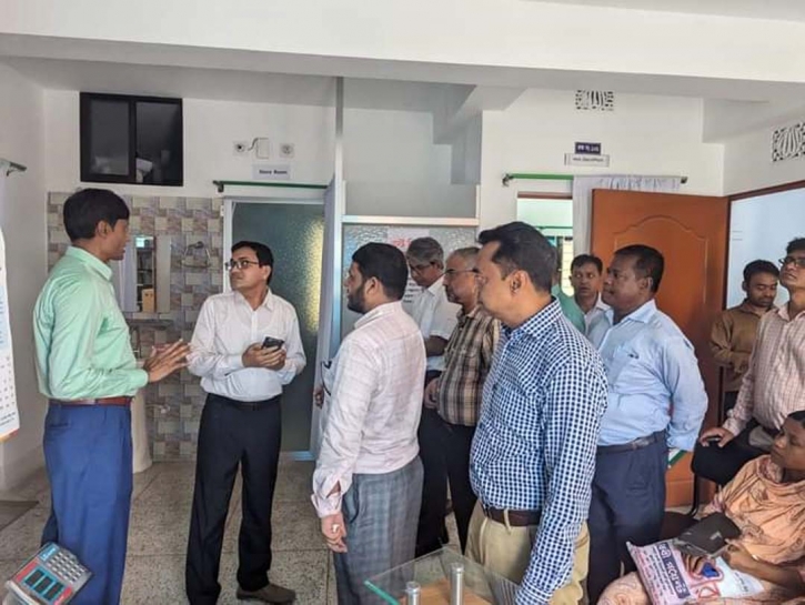 নগর স্বাস্থ্য কেন্দ্র ও নগর মাতৃসদন নির্মাণ অগ্রগতি পরিদর্শন নগর স্বাস্থ্য কেন্দ্র ও নগর মাতৃসদন নির্মাণ অগ্রগতি পরিদর্শন